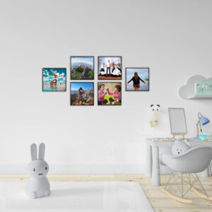 6 תמונות ממוסגרות לתלייה על הקיר בגודל 20X20 ס"מ
