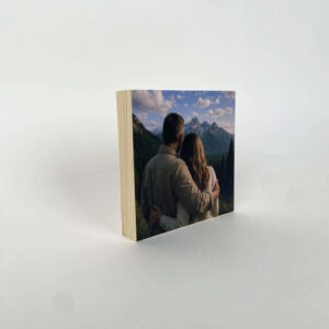 הדפסה ישירה על בלוק מעץ בגודל 15X15 ס"מ