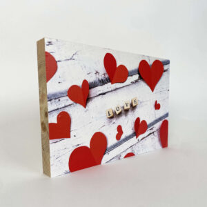 הדפסה ישירה על בלוק מעץ בגודל 20X30 ס"מ